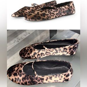 NEW Jeffrey Campbell Dancerina Ballet Flats Leopard Slip On Mary Jane Sz 7 NWOT